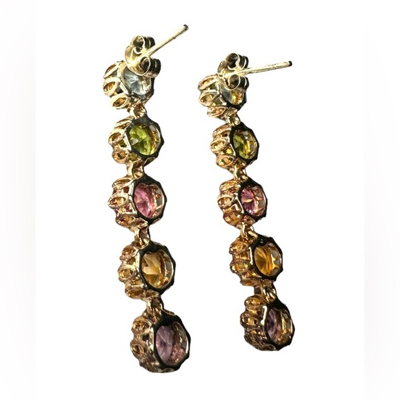 Gemstone drop earrings! - Picture 6 of 6